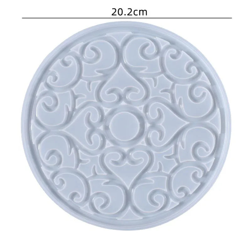 Moule en Silicone pour Résine - Grand Plateau Rectangulaire pour Thé, Sous-Verre