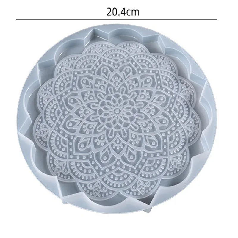 Moule en Silicone pour Résine - Grand Plateau Rectangulaire pour Thé, Sous-Verre