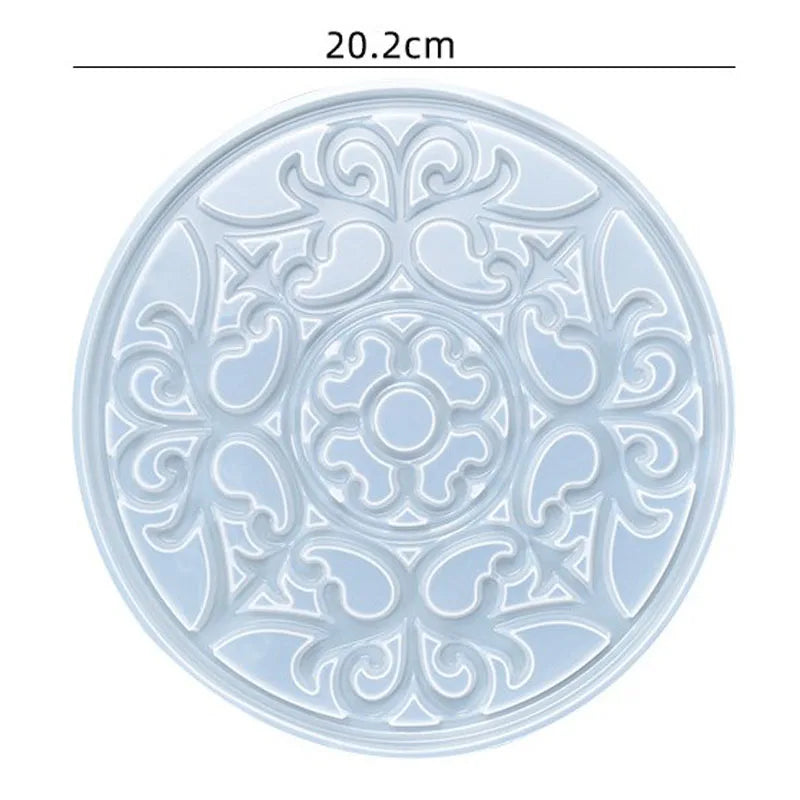 Moule en Silicone pour Résine - Grand Plateau Rectangulaire pour Thé, Sous-Verre