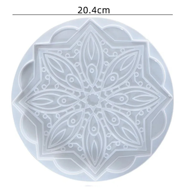 Moule en Silicone pour Résine - Grand Plateau Rectangulaire pour Thé, Sous-Verre