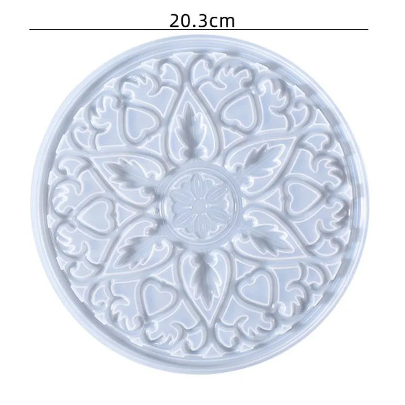 Moule en Silicone pour Résine - Grand Plateau Rectangulaire pour Thé, Sous-Verre