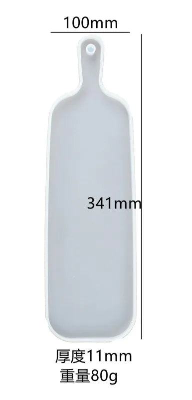 Moule en Silicone pour Résine - Grand Plateau Rectangulaire pour Thé, Sous-Verre