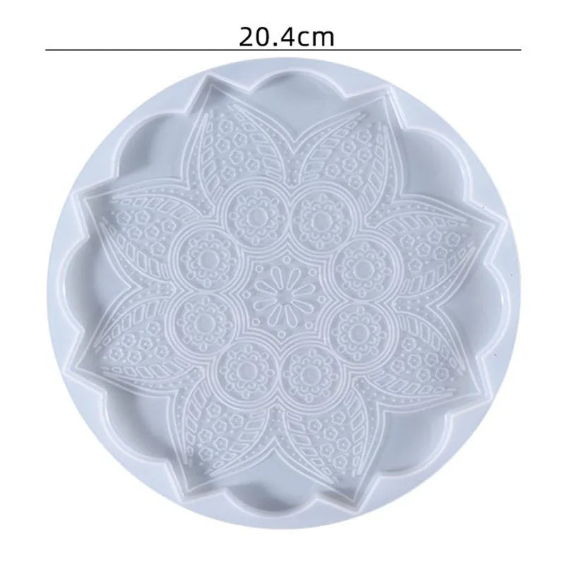 Moule en Silicone pour Résine - Grand Plateau Rectangulaire pour Thé, Sous-Verre