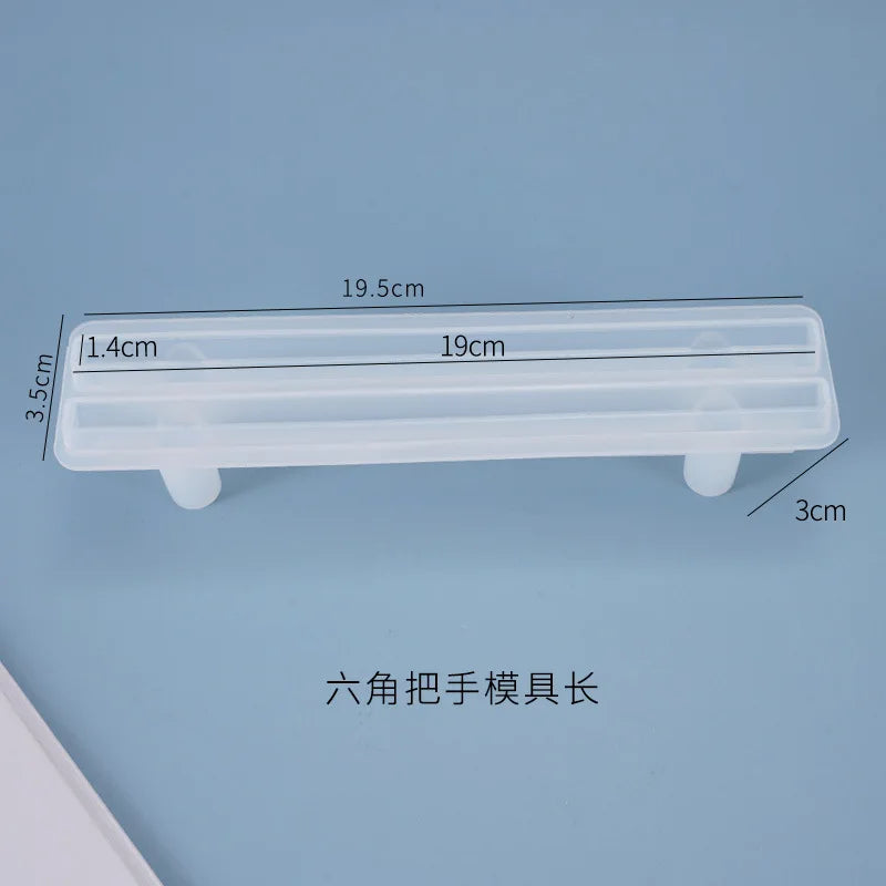Moule en Silicone pour Résine - Grand Plateau Rectangulaire pour Thé, Sous-Verre