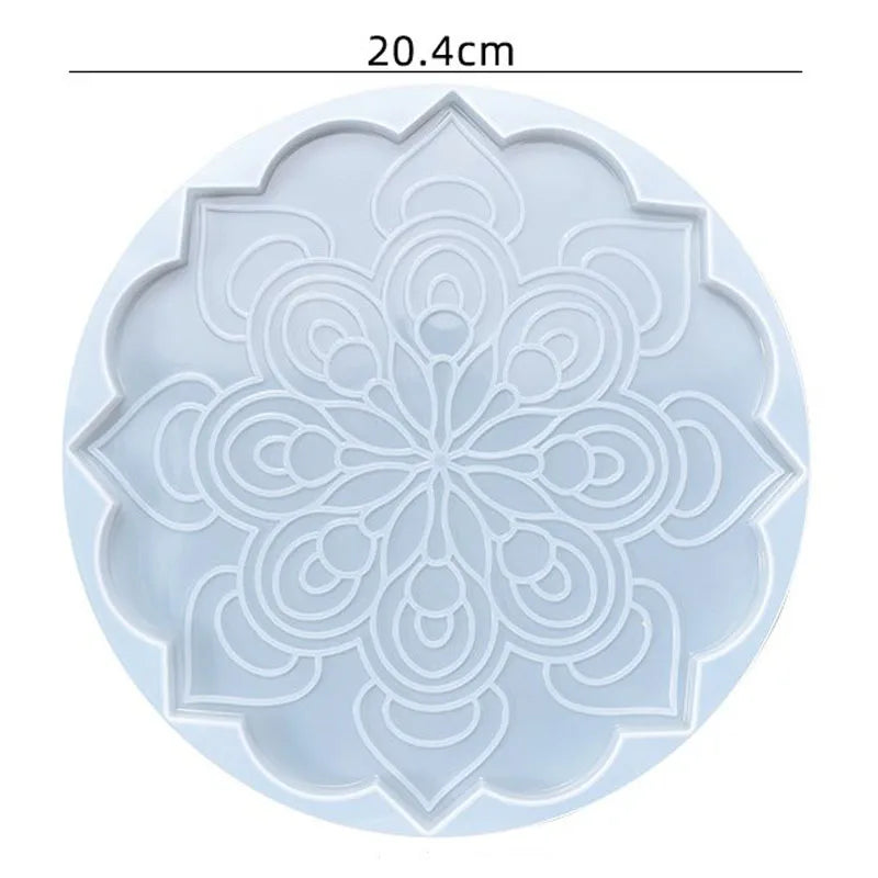 Moule en Silicone pour Résine - Grand Plateau Rectangulaire pour Thé, Sous-Verre