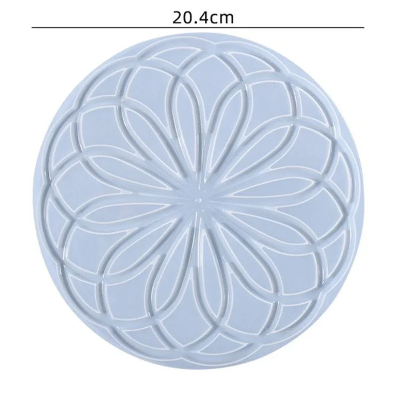 Moule en Silicone pour Résine - Grand Plateau Rectangulaire pour Thé, Sous-Verre