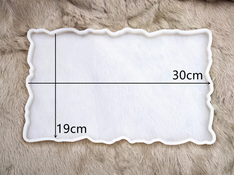 Moule en Silicone pour Résine - Grand Plateau Rectangulaire pour Thé, Sous-Verre