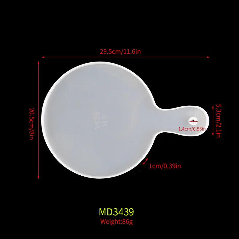 Moule en Silicone pour Résine - Grand Plateau Rectangulaire pour Thé, Sous-Verre