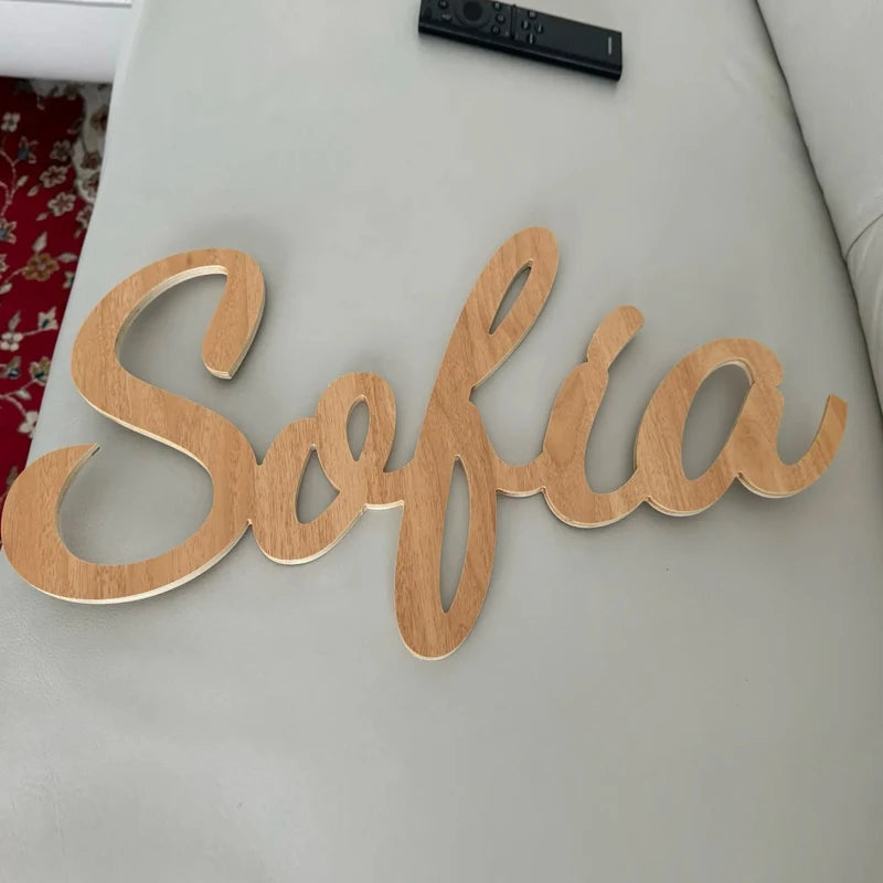 Panneau de Nom pour Chambre d'Enfant - Décoration Murale Personnalisée