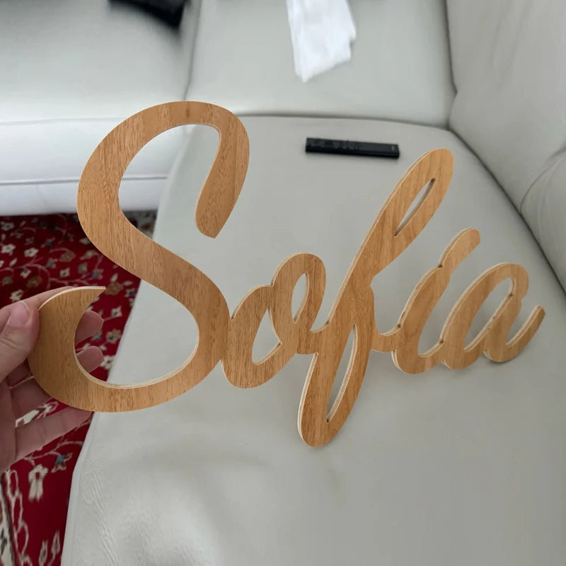 Panneau de Nom pour Chambre d'Enfant - Décoration Murale Personnalisée