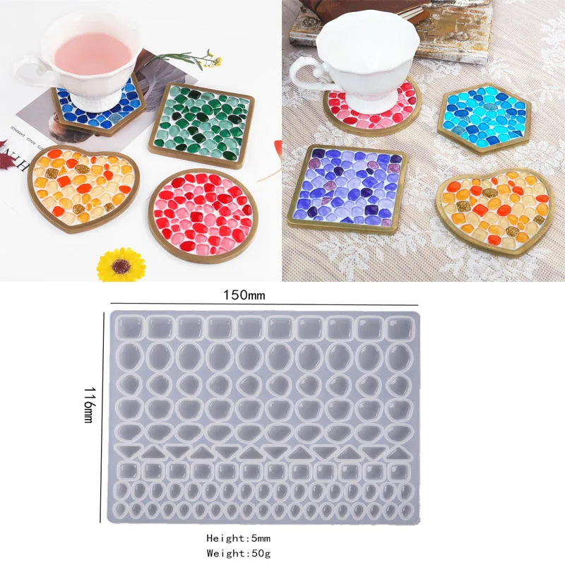 Moule en Silicone pour Résine - Grand Plateau Rectangulaire pour Thé, Sous-Verre