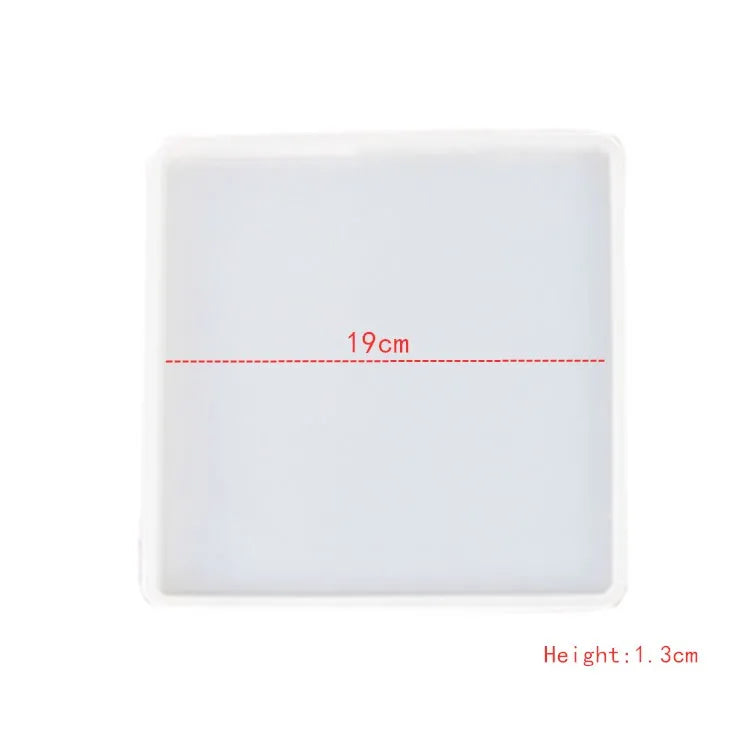 Moule en Silicone pour Résine - Grand Plateau Rectangulaire pour Thé, Sous-Verre