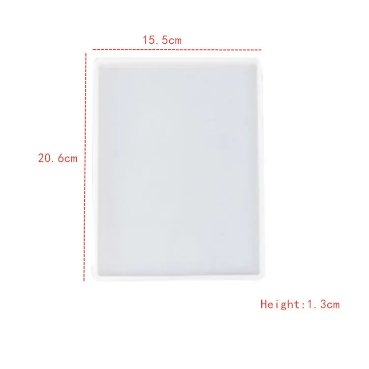 Moule en Silicone pour Résine - Grand Plateau Rectangulaire pour Thé, Sous-Verre