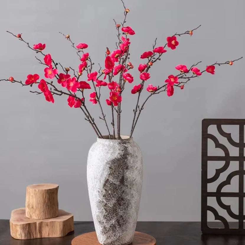 Fleurs Artificielles Fleurs de Prunier Pêche pour Mariage et Décorations