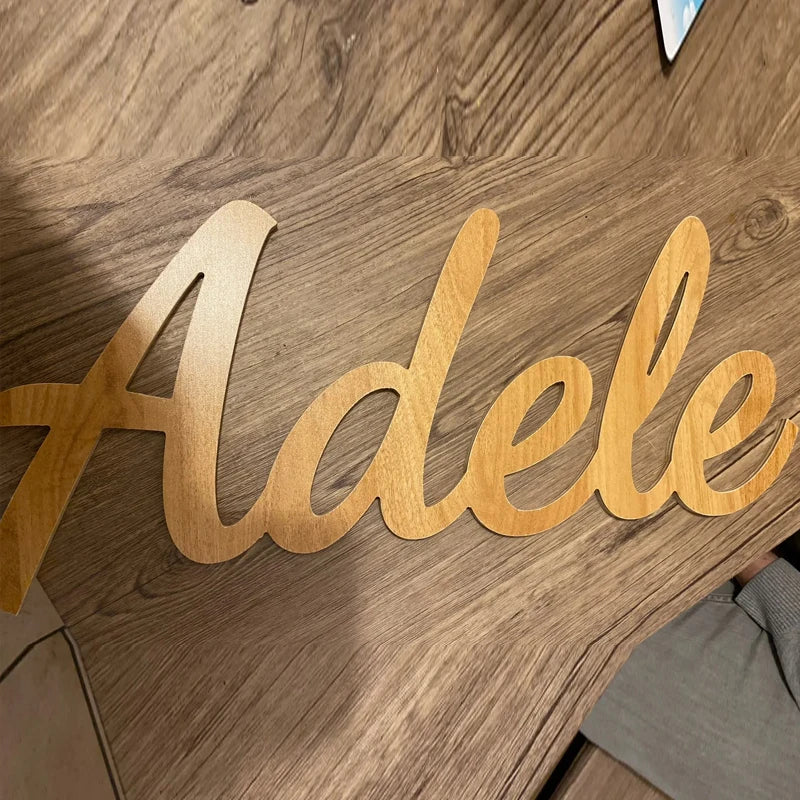 Panneau de Nom pour Chambre d'Enfant - Décoration Murale Personnalisée