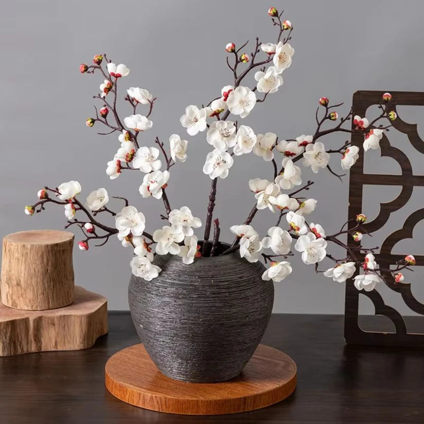 Fleurs Artificielles Fleurs de Prunier Pêche pour Mariage et Décorations