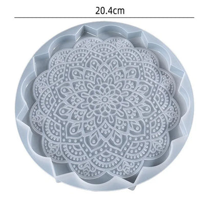 Moule en Silicone pour Résine - Grand Plateau Rectangulaire pour Thé, Sous-Verre