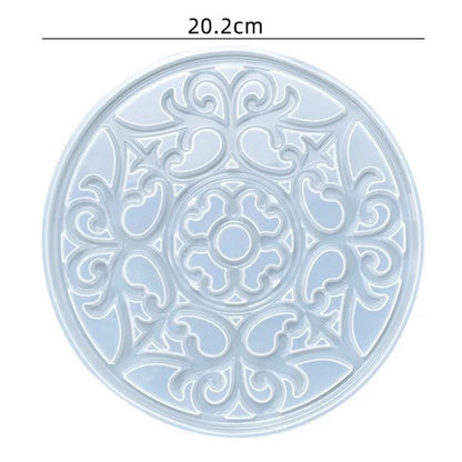 Moule en Silicone pour Résine - Grand Plateau Rectangulaire pour Thé, Sous-Verre
