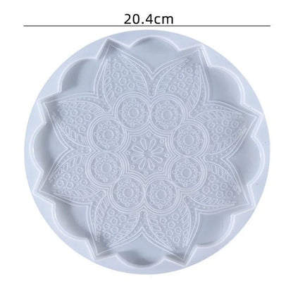 Moule en Silicone pour Résine - Grand Plateau Rectangulaire pour Thé, Sous-Verre