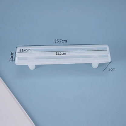 Moule en Silicone pour Résine - Grand Plateau Rectangulaire pour Thé, Sous-Verre