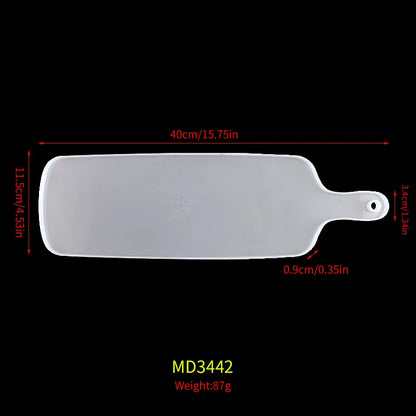 Moule en Silicone pour Résine - Grand Plateau Rectangulaire pour Thé, Sous-Verre