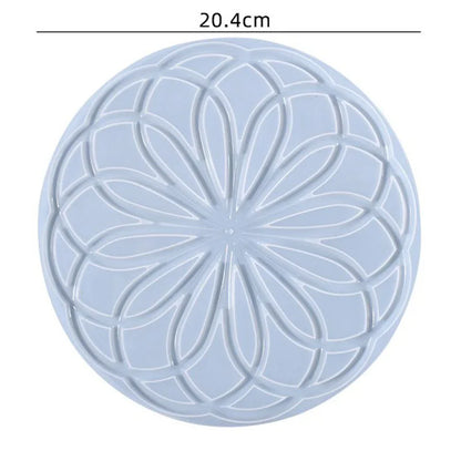 Moule en Silicone pour Résine - Grand Plateau Rectangulaire pour Thé, Sous-Verre