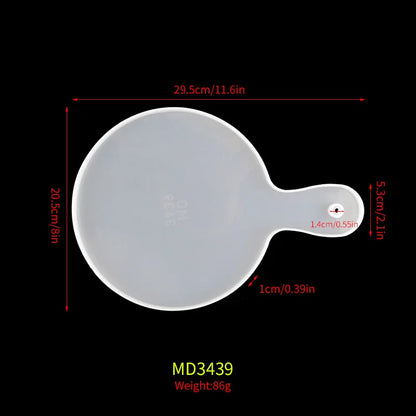 Moule en Silicone pour Résine - Grand Plateau Rectangulaire pour Thé, Sous-Verre