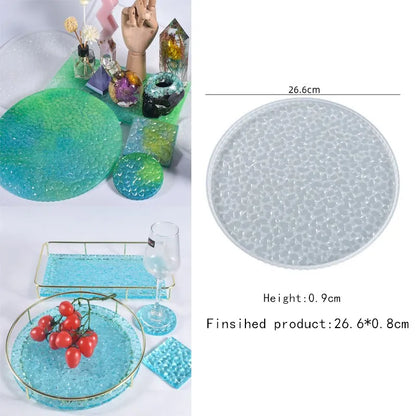 Moule en Silicone pour Résine - Grand Plateau Rectangulaire pour Thé, Sous-Verre