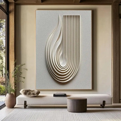 Art Abstrait Minimaliste Wabi-Sabi Japonais – Peinture sur Toile pour Salon
